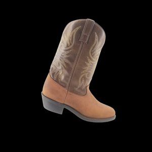 Laredo Paris 4242 Men's Brown Leather Western Cowboy  Vamp Boots size 10D